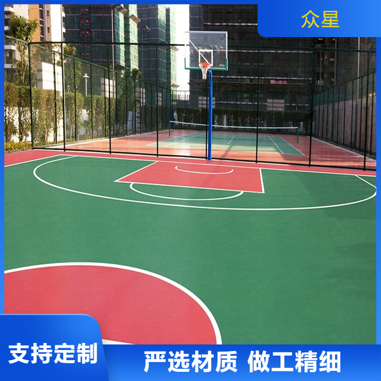 惠州市塑胶地坪篮球场硅PU - 一站式服务